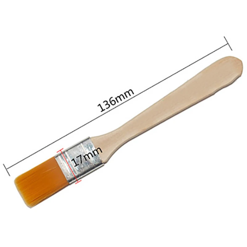 

100 Pcs Hair Painting Brush Wooden Handle Flat Paint Brush Different Size Oil Painting Drawing Art Pen