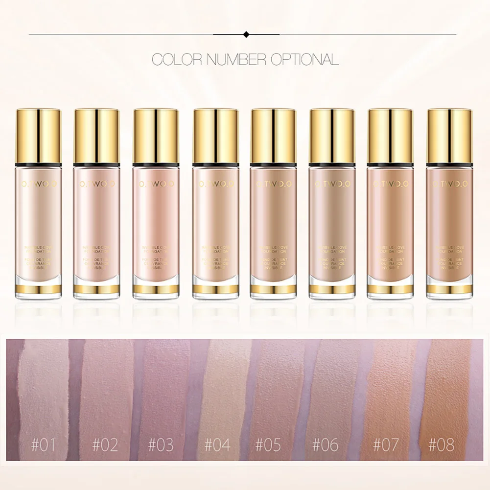 

Moisturizing Oil Control Liquid Foundation Long Lasting Smooth Concealer Waterproof Blemish Covering Clear Cover face Soft