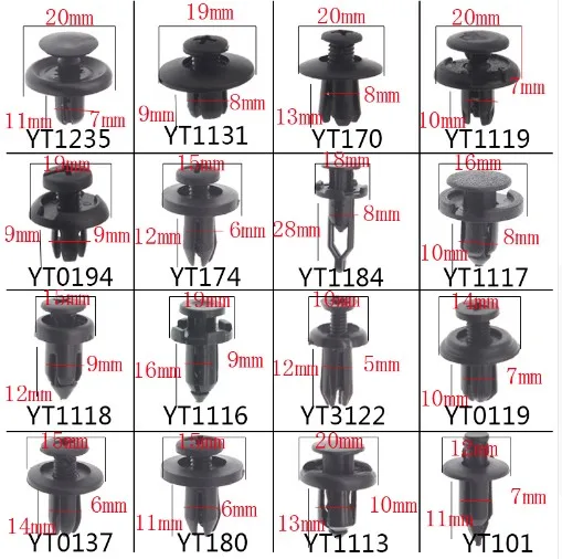 620 шт. зажимы для крепления смешанные автомобильные крепежи панель отделки двери
