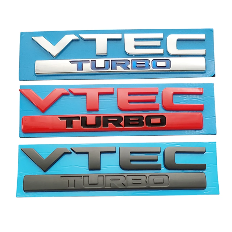 3D ABS VTEC TURBO логотип эмблема кузова автомобиля Наклейка украшение для Honda Civic CRV Jazz