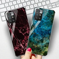 tempered glass case for xiaomi redmi 10 cases luxury funda xiaomi redmi 9 9a 9c nfc 8 8a 7a 7 marble painted phone covers coques