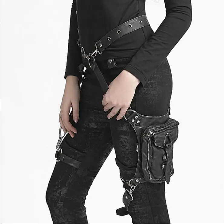 Готическая женская сумка из искусственной кожи мессенджер через плечо для