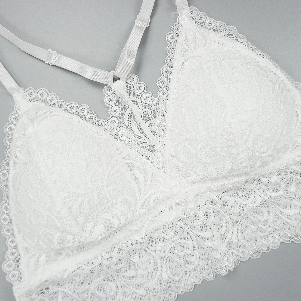 Бюстгальтер женский кружевной без косточек пикантный Бралетт с чашками пуш-ап