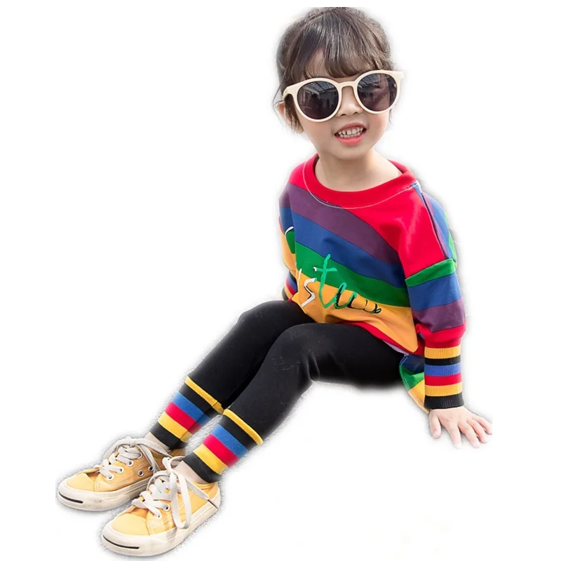 Осенние костюмы для малышей 0-5 лет детская одежда в Корейском стиле из двух