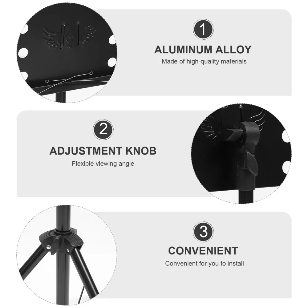 

1pc Practical Tabletop Book Stand Multipurpose Sheet Clip (Black)