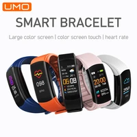 umo c5s smart watch sport bracelet bluetooth fitness tracker waterproof wristband men women smartband for android ios phone