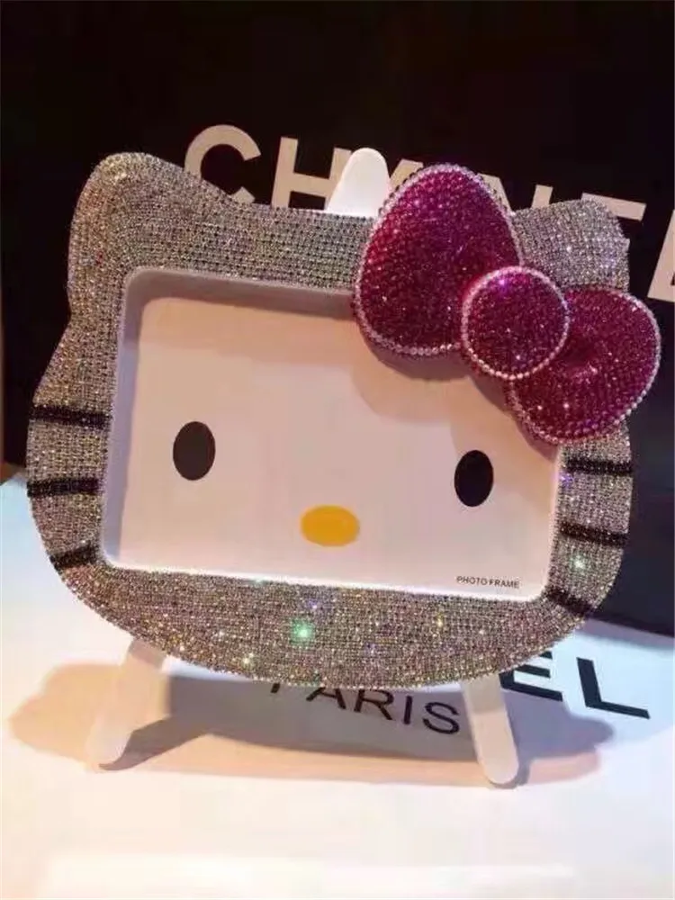 Фоторамка с котенком 6 дюймов блестящие стразы ручная работа детская фоторамка