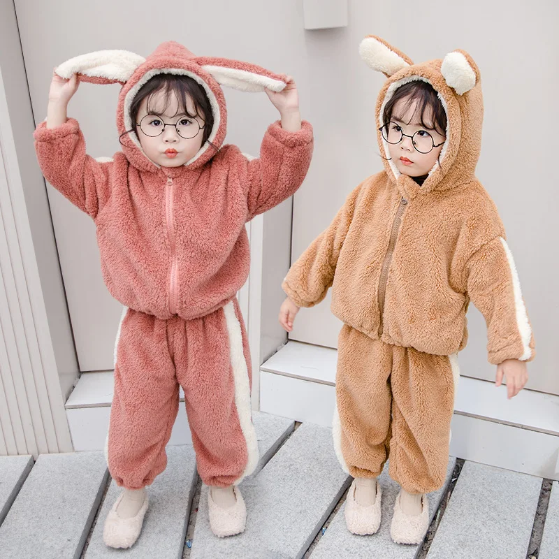 

Ветровка флисовая с капюшоном и длинными рукавами, в Корейском стиле, однотонная, От 2 до 6 лет