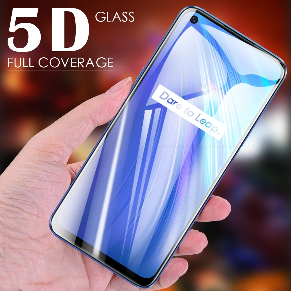 Полное покрытие 5D изогнутое закаленное стекло Защита экрана для Realme 2 3 3i 5 5s 5i 6S 6i 6