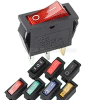 5pcs kcd3 rocker switch on off on off on 23 position electrical equipment with light power switch 10a 250vac 15a 125vac