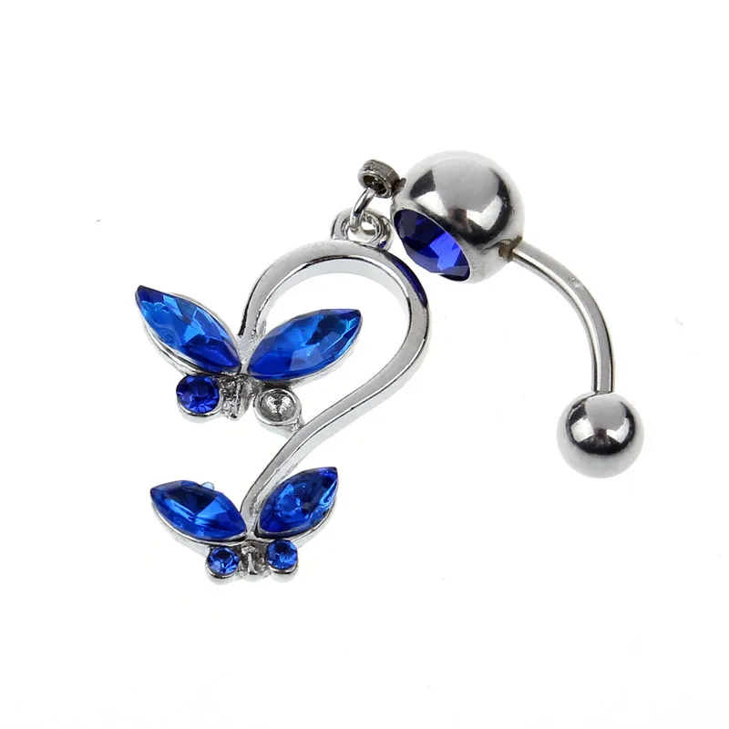 Стильные Ювелирные колокольчики со стразами бабочка болтающаяся подвеска