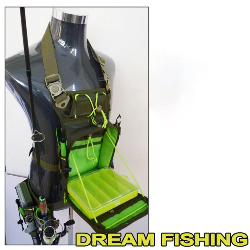 

Multi-Function Fishing Packing Mini Light Waist Hip Pack Side Pocket Tool Belt Box Portable Fishing Bag