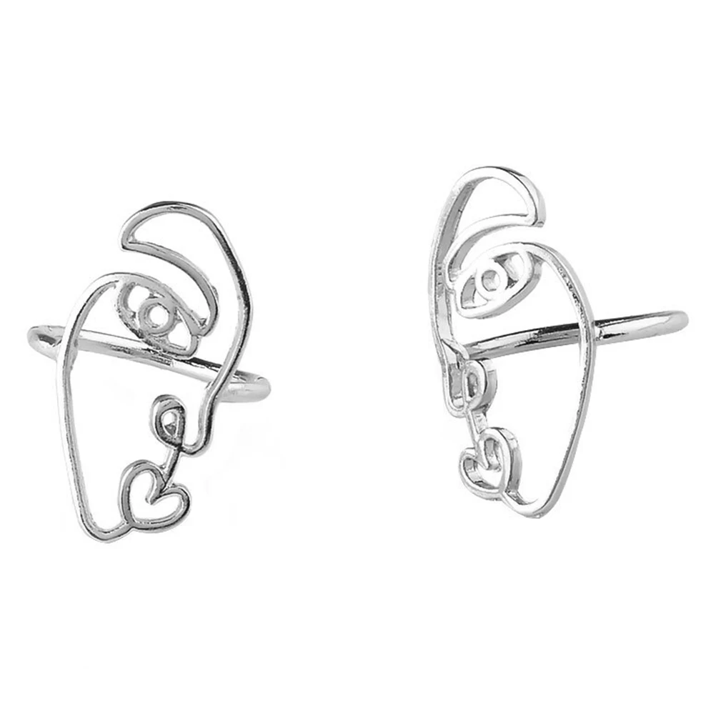 2 шт модное кольцо из сплава преувеличенная маска в форме пальца этническом стиле