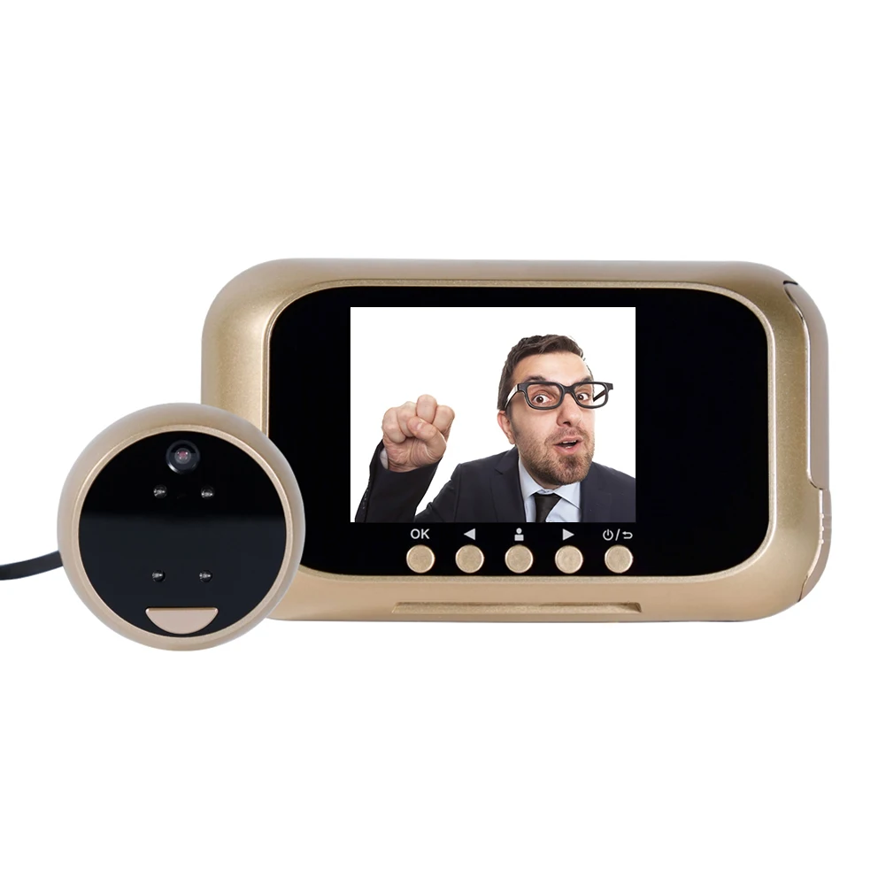 

3.0 inch HD Digital Electronic Doorbell Camera Human Body Induction Night Vision Viewer Video Photo Door Bell Peephole