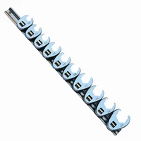10 22mm flare nut crowfoot line hex wrench set 38 drive open end spanner chrome vanadium steel brake wrenches spanner