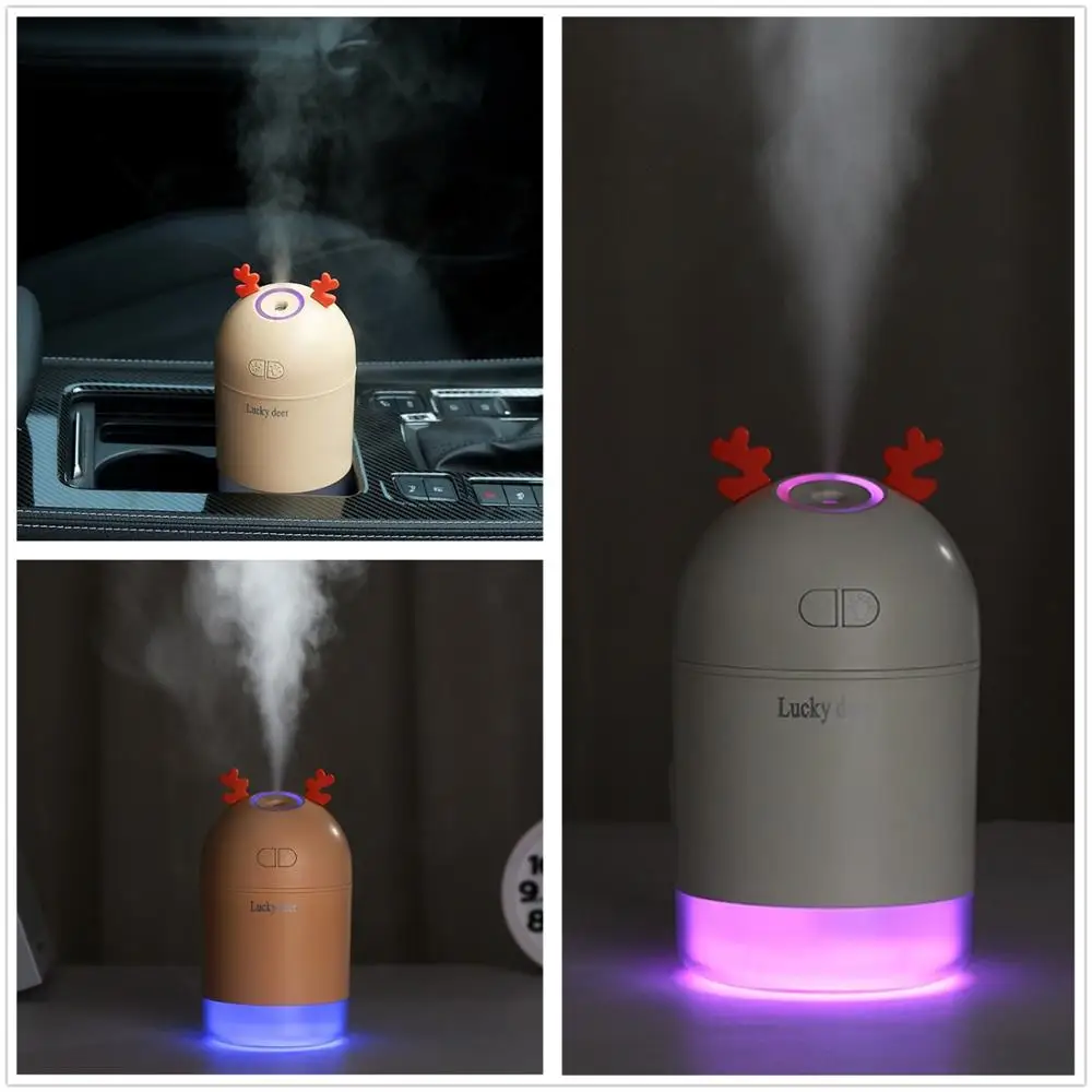 Портативный увлажнитель воздуха с оленем USB отрицательные ионы автомобильный