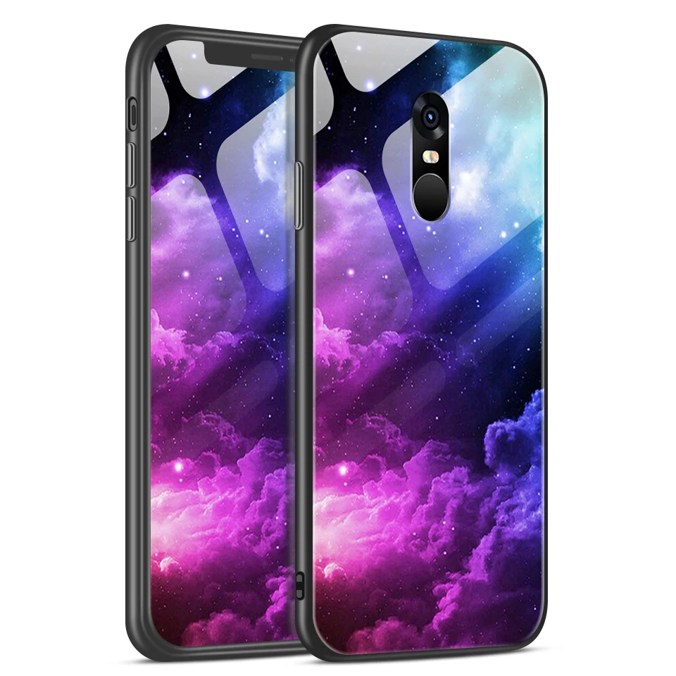 W130 Для Xiaomi Redmi Note 4/4X чехол для телефона из закаленного стекла для Remi Note 4 Pro CN Version/4 Gobal Version силиконовый Край жесткий чехол - Цвет: W130