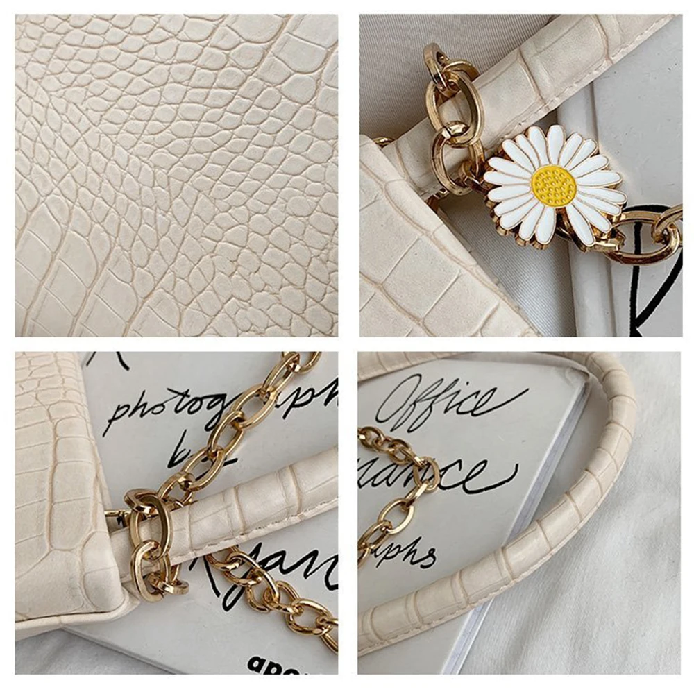 

High Quality PU Leather Crocodile Pattern Women Crossbody Bags For Female 2020 Small Bucket Design HandBag Ladies Office Bags