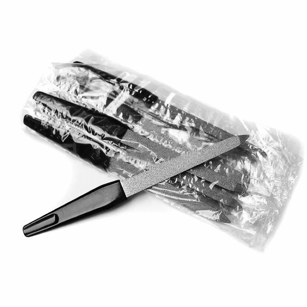 Хит продаж 5 шт. металлические двухсторонние пилочки для ногтей инструмент