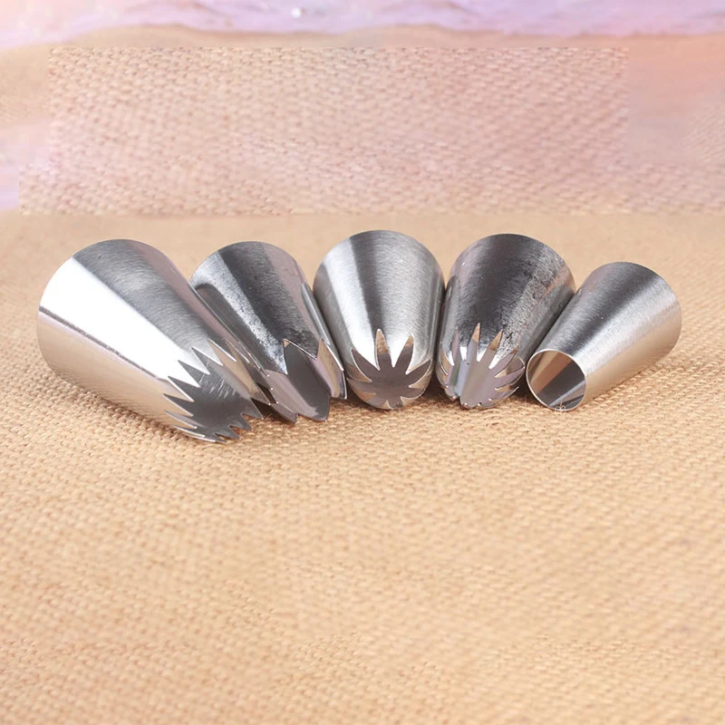 Новинка 5 шт./лот розовое глазури трубопроводов сопла из нержавеющей стали с