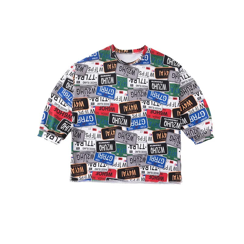 

Children'S Hip-Hop Dance Clothing Stage Performance Costume Hiphop Loose Shirt Girl Jazz Dance Outfit Boy Street Dancewear