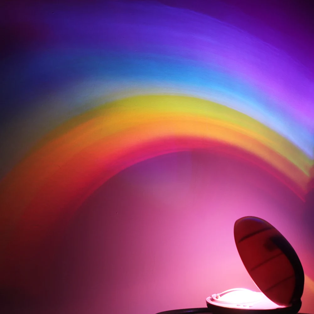 3 Modes LED Creative Colorful Rainbow Night Light Romantic Magic Projection Lamp For Children Bedroom Home Decor | Лампы и освещение