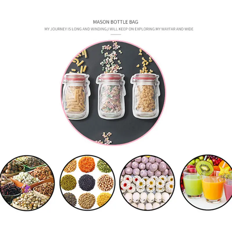 10 шт. многоразовые мешки для хранения еды на молнии | Дом и сад