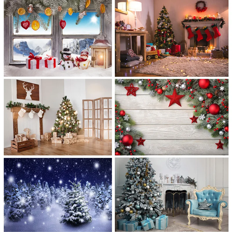 

Christmas Theme Photography Background Snowman Christmas tree Children Portrait Backdrops For Photo Studio Props 211025 ZLSY-64