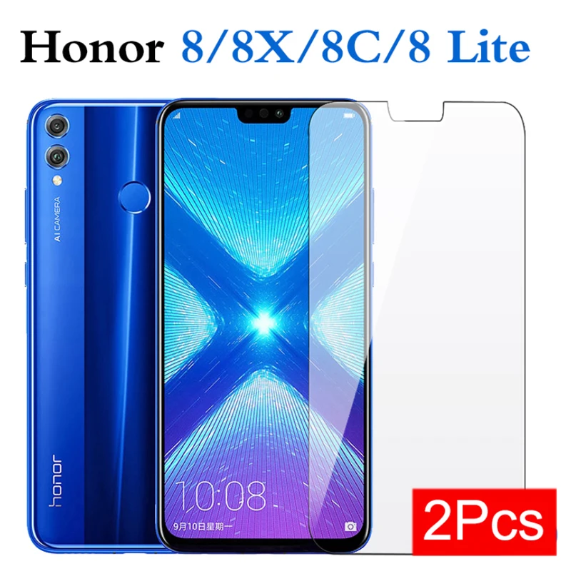 Закаленное стекло на Honor 8x для Huawei 8c 8 X Lite защитное Защита экрана Honer Hono X8 C8 8lite