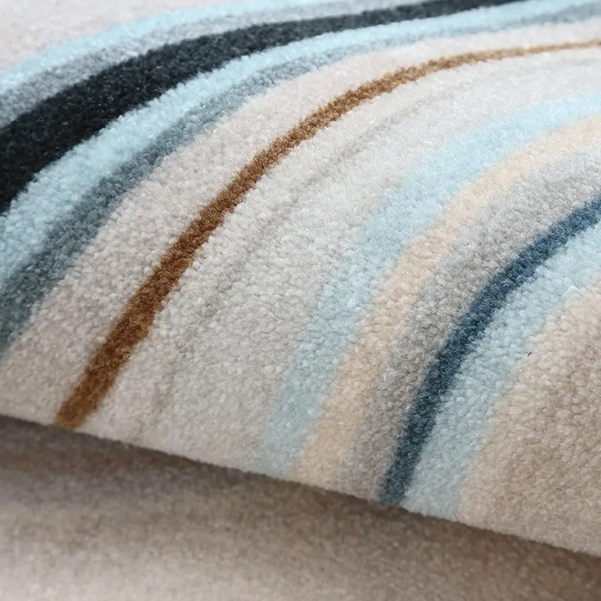 Post modern style irregular shaped abstract art are rug big size Nordic decoration woven living room carpet | Дом и сад