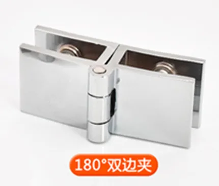 180 degree double 4 шт шкаф стеклянные дверные петли винные дверные петли стеклянные петли фурнитура подходит для стекла толщиной 5-8 мм. 90/180/0 градусов - Цвет: 180 degree double