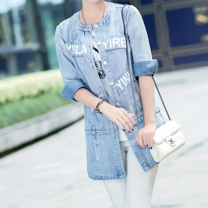 S 4XL Горячая/Весенняя женская новая мода 7 минут рукав свободный большой ярдов