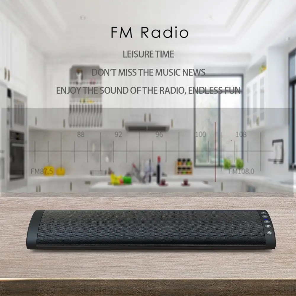 Беспроводная bluetooth колонка звуковая панель для ПК музыкальная стереозвуковая с