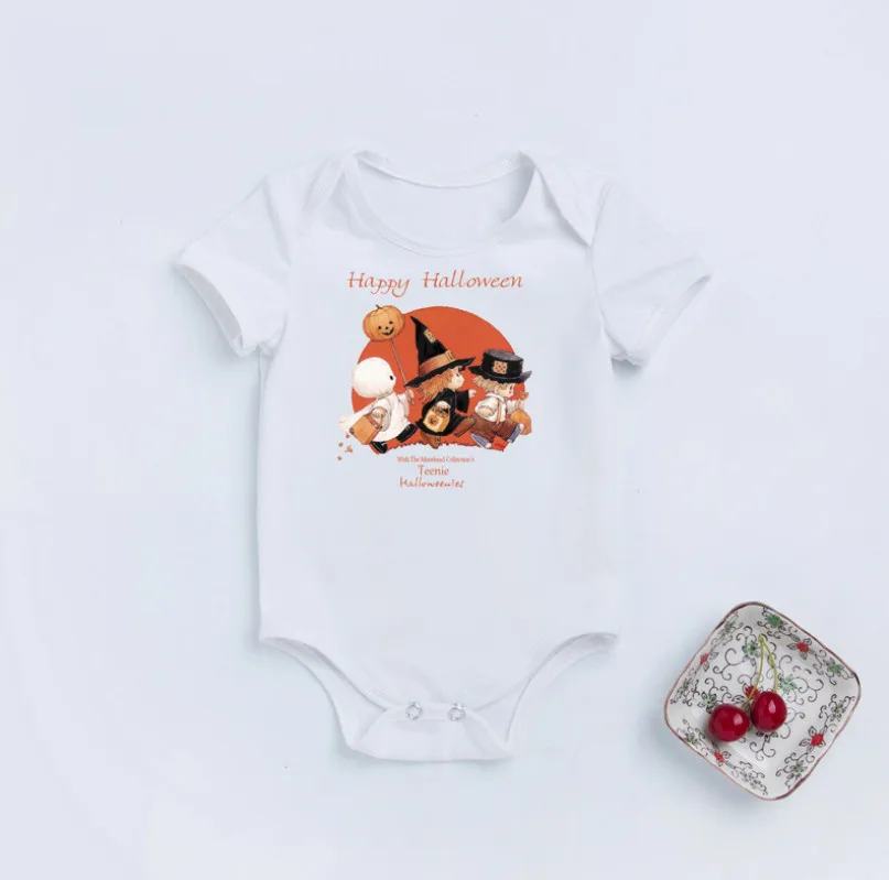 Toddler Baby Girl's Cotton Bodysuits &amp One-Pieces Fashion Halloween Party Pumpkin Newborn Jumpsuits Holiday Clothes | Детская
