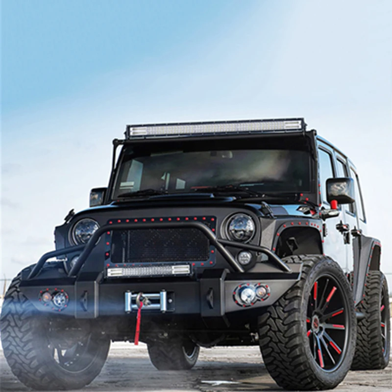 

SKYWORLD 23inch 7D Tri Row LED Bar Offroad Combo Beam For Jeep 4x4 SUV ATV Tractor UTV Driving Light Bar 12V 24V Bumper Fog Lamp