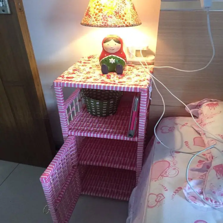 Экологически безопасная маленькая однотонная деревянная кровать узкий шкаф для