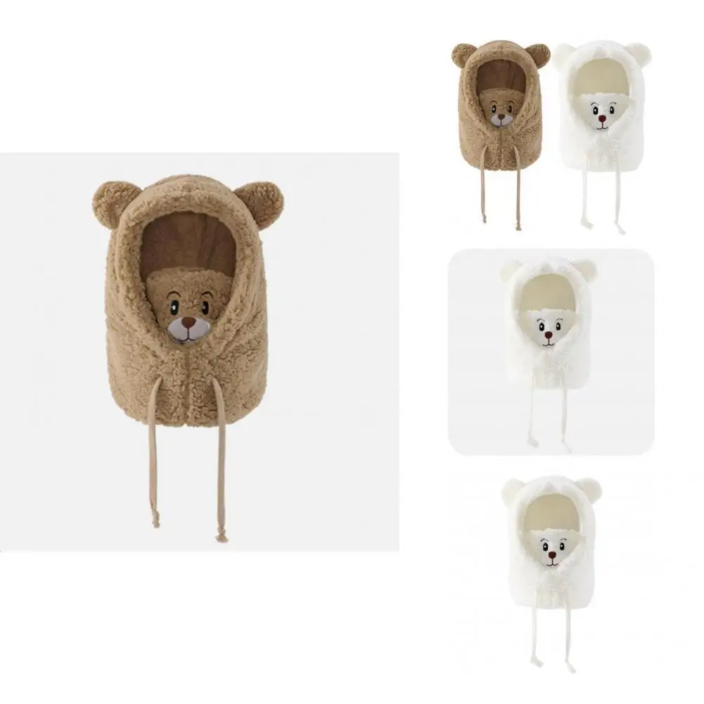 

Цельная шапка, инновационная красивая удобная Многофункциональная шапка с ушками медведя, южнокорейская одежда, маска, шарф, шапка