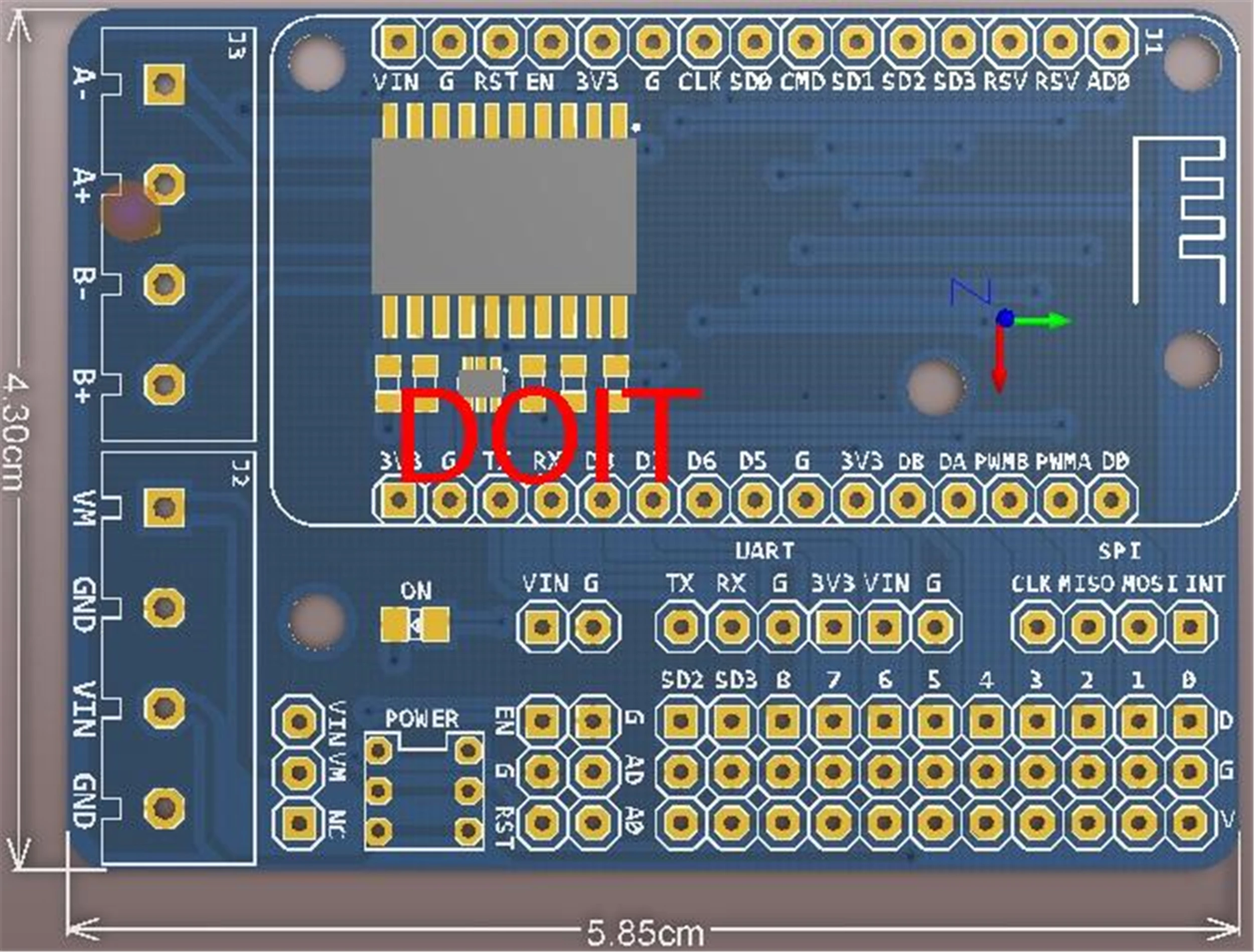 Макетная плата SZDOIT ESP8266 расширения NodeMCU с приводом мотора Щит L293D для