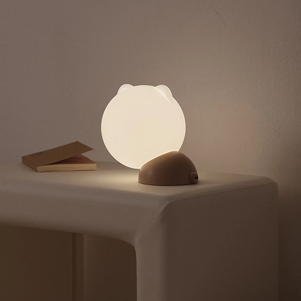 

USB Rechargeable LED Night Light 3 Modes Lighting Pat Switch Silicone Children's Night Lamp Warm Light Bedroom Bedside Lamp