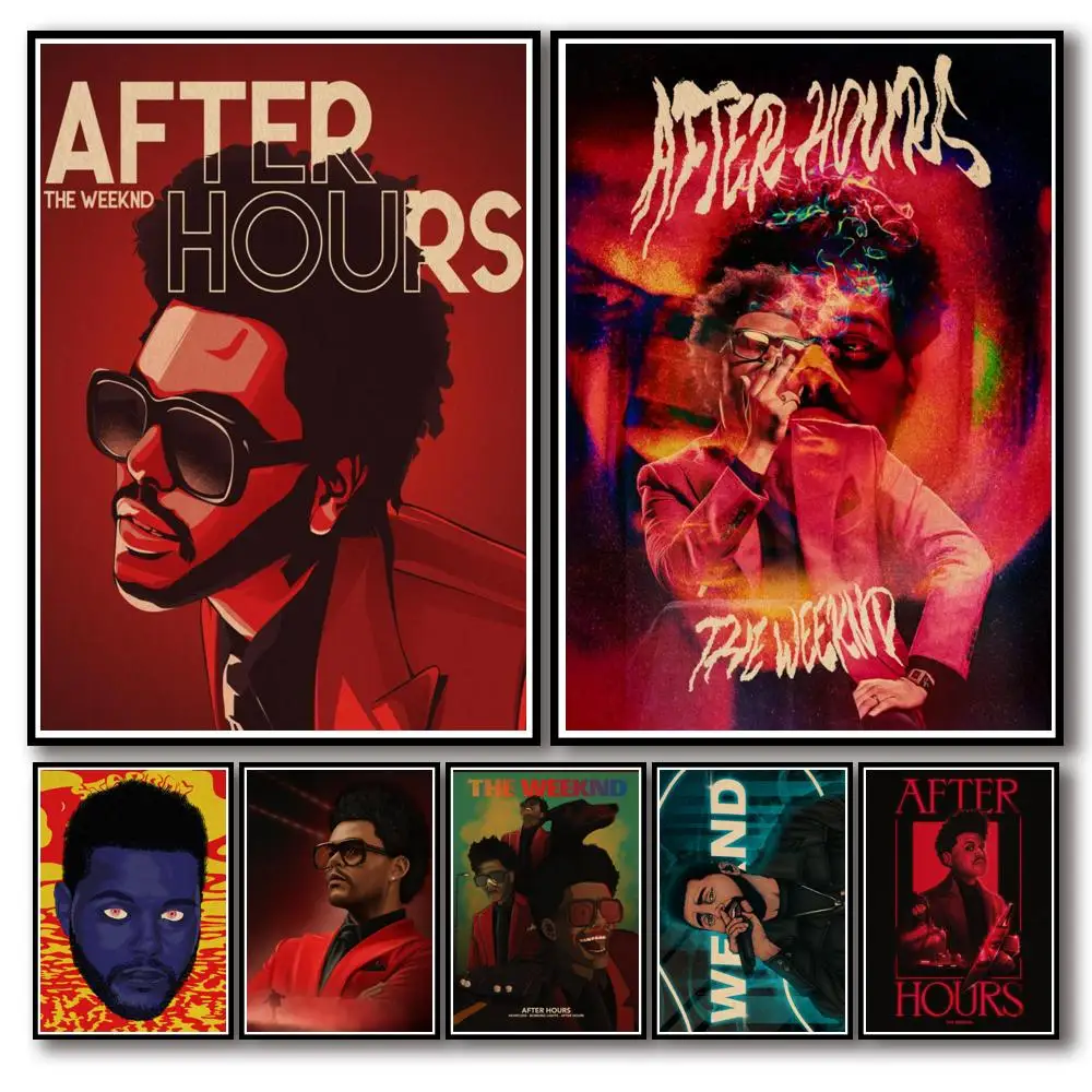 29 Конструкции The Weeknd плакат из крафт-бумаги альтернативные Абстрактная живопись