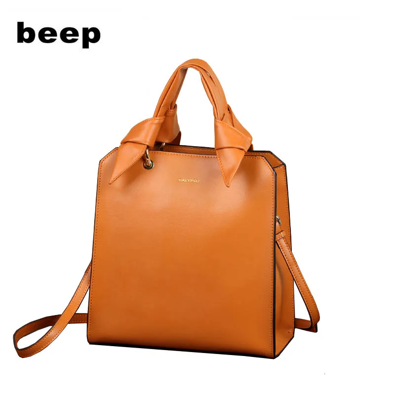 

Женская кожаная сумка Beep, новая модная дамская сумочка, Высококачественная универсальная сумка-мессенджер через плечо, вместительные сумк...