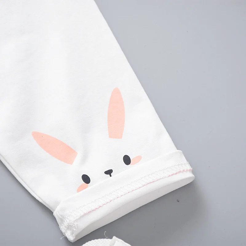 

Korean Style Cute Little Girl Summer Outfit Cotton Stripe Bunny Top&Pants Two Piece Set For Infant Baby Girl Clothes Ropa Bebe
