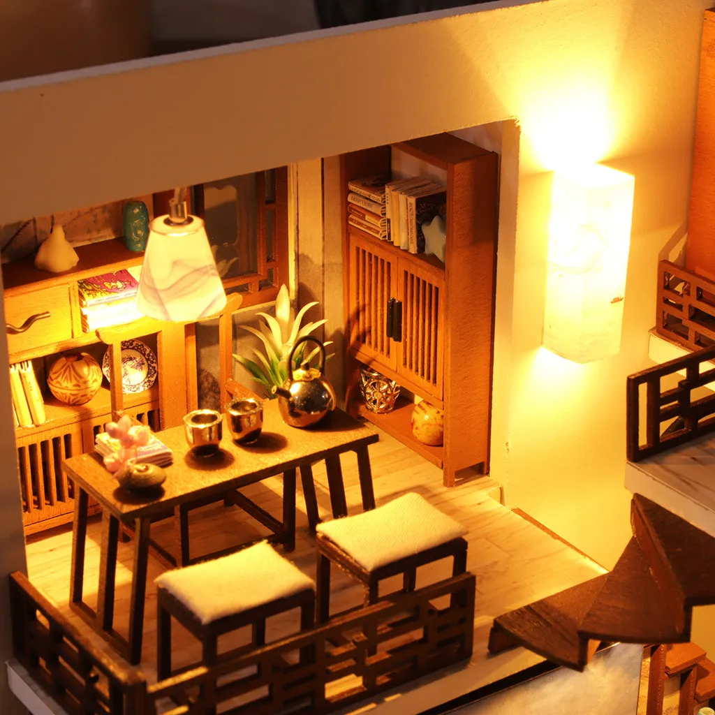 3D развивающие игрушки для детей деревянный кукольный домик игрушка древний