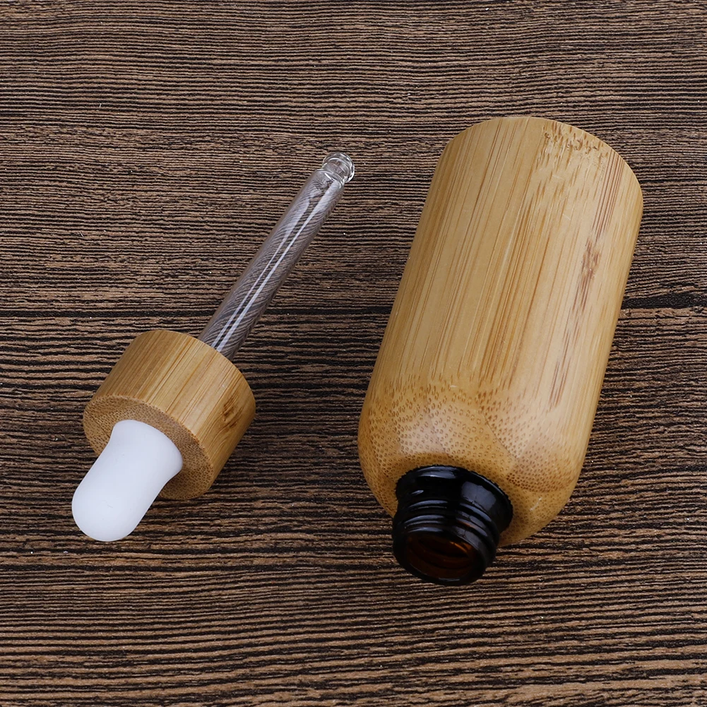Новинка 2020 деревянные стеклянные бутылки для эфирного масла ароматерапии