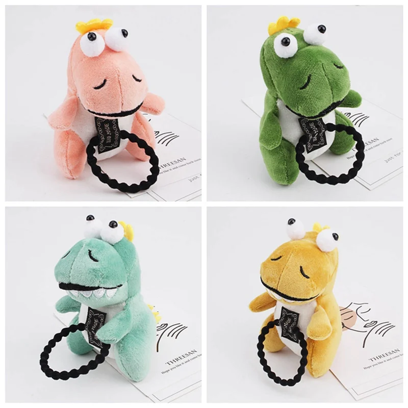 

Kawaii Little Dinosaur Girl's Hair Rope Plush Stuffed TOY Accessories Dolls Children Girl Hairband Cute Headwear