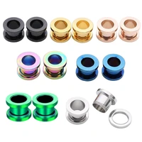 1pc tunnels expander plugs ear gauges stretcher piercing ring stainless steel dinosaur earrings fashion body jewelry