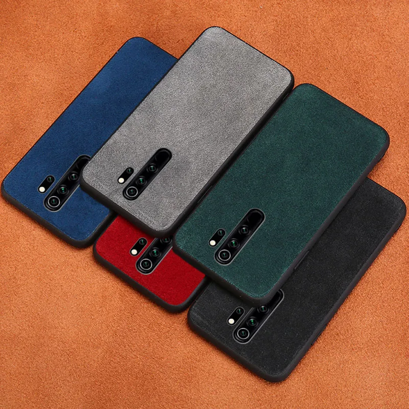 Чехол из натуральной коровьей замши для сотового телефона Xiaomi Redmi Note 8 7 Pro 8T чехол
