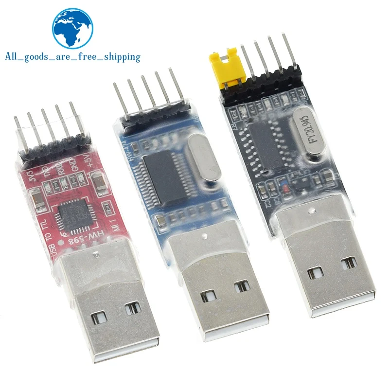 3 шт./лот = 1 шт. PL2303HX + CP2102 CH340G USB для TTL arduino PL2303 5PIN модуля UART | Электронные компоненты
