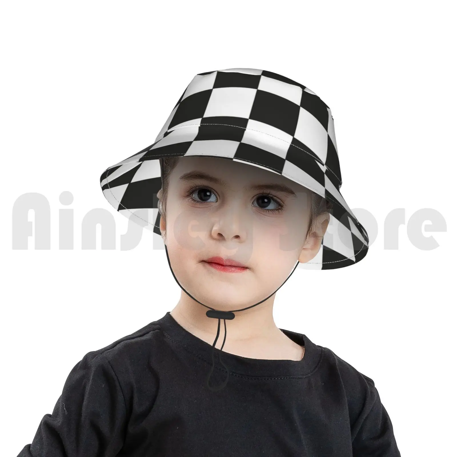 Складная шляпа от солнца с узором и шахматами защита ультрафиолета музыка СКА