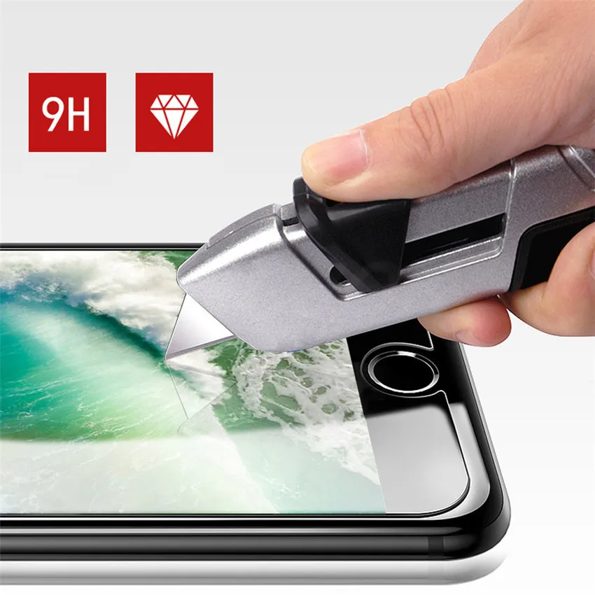 Закаленное стекло 9H для iPhone X XS MAX XR 4 4s 5 5S SE 5c Защитная пленка для экрана для iPhone 6 6s 7 8 Plus